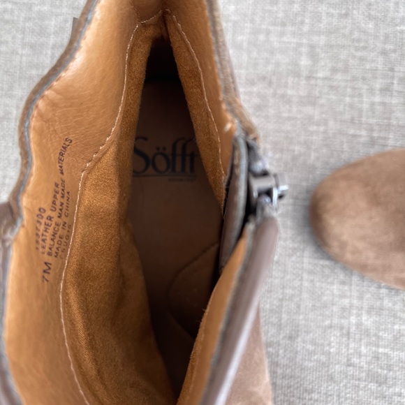 Sofft Brown Suede Leather Zip Ankle
BOOTS Womens Size 7 M - Picture 4 of 6